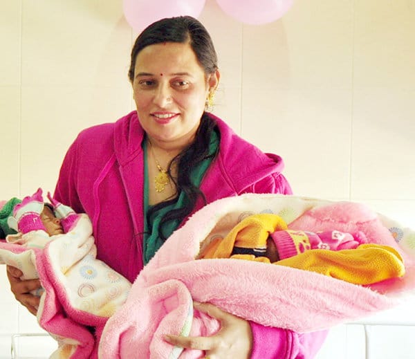 ludhiana lady gave birth to four child, two boys two girls