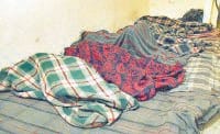 rain basera, housefull, people are sleeping on road, karnal