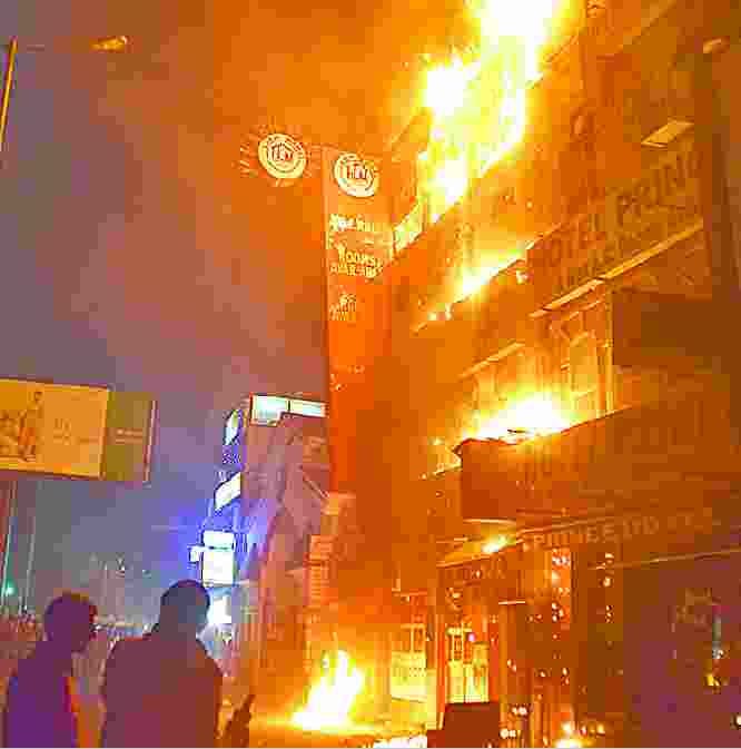 Two three-storey accommodation Great Fire