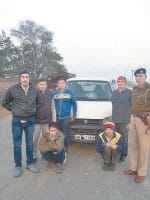 sonipat, Fake number plate on the van stolen by crooks roaming arrested