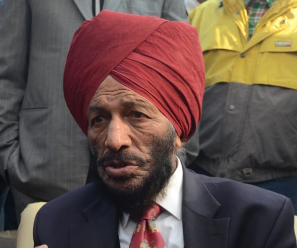  Milkha singh in Lucknow.