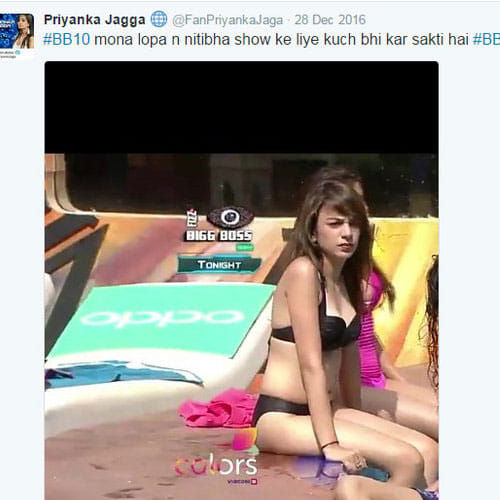 priyanka jagga wrote disgusting words for lopa in twitter