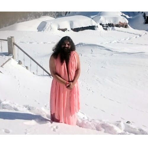 15 feet snow on the way to shirgul mahadev temple in sirmour Himachal Pradesh