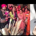 बेटी के साथ हरभजन सिंह और गीता बसरा