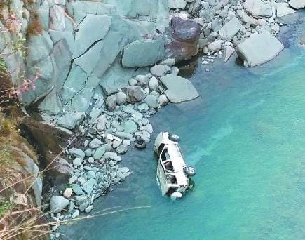 car accident in chamba, one killed