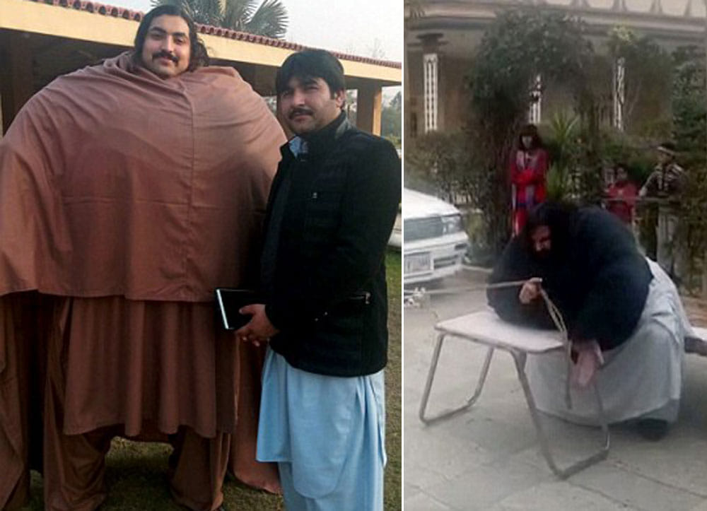 Know the diet of this huge man of pakistan