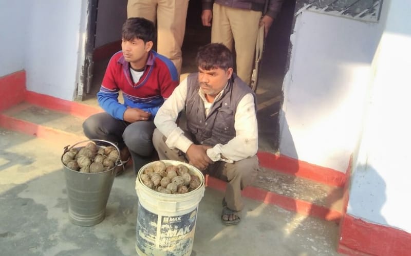 two man arrested with explosive in gonda