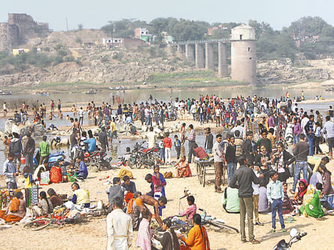 Makar Sankranti is celebrated dip in river ponds