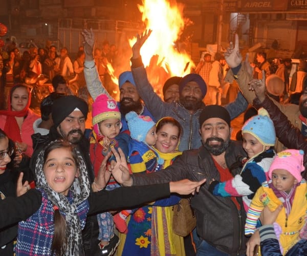 pics of lohiri celebration in Lucknow.