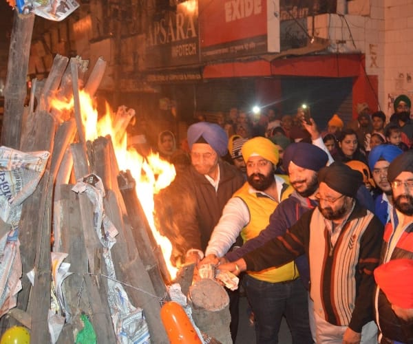 pics of lohiri celebration in Lucknow.