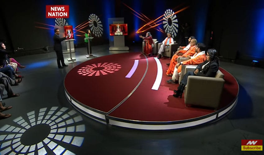 swami om goes violent on live tv show