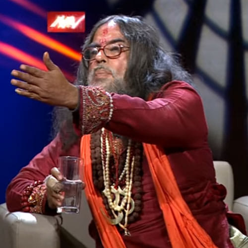 swami om goes violent on live tv show