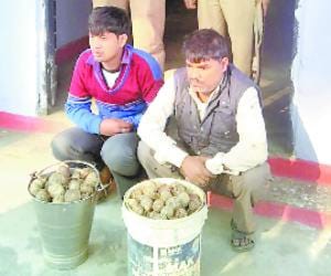 two youths arrested with 190 bombs