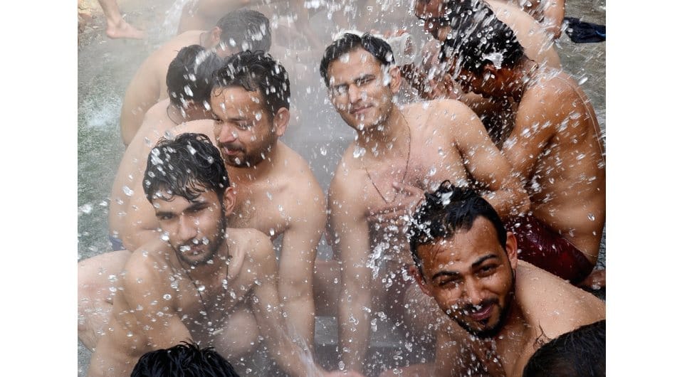 Only One Piligrim Take bath at Tandi on Makar Sankranti.
