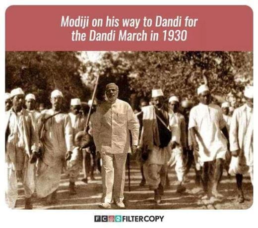 trending pics: PM Modi replacing Mahatma Gandhi photos gone viral on social media