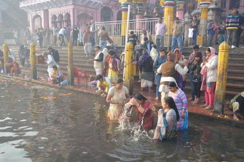 makar sankranti cellibration in mathura