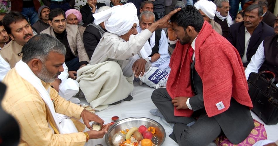 Olympian wrestler Yogeshwar dutt engagement in sonipat 