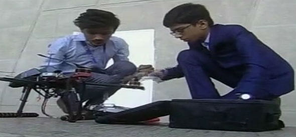 14 year old Gujarat boy sign deal of 5 crore for his own anti landmine drone