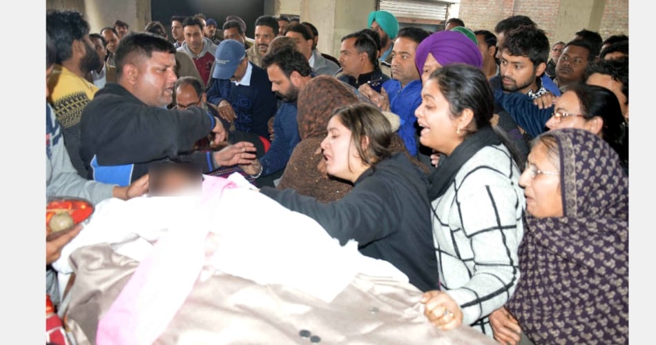 Funeral of hindu takth leader amit sharma who shot death in ludhiana