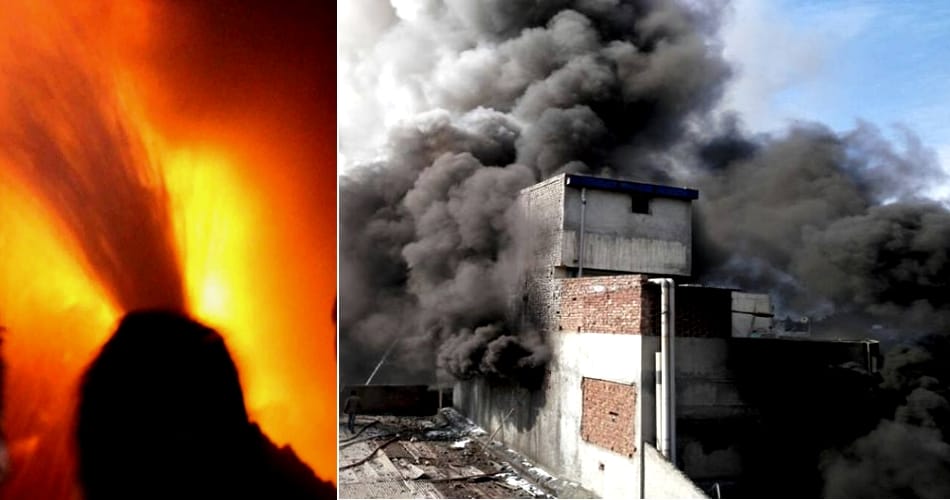 Massive fire in amritsar, army had to call for fire extinguishers