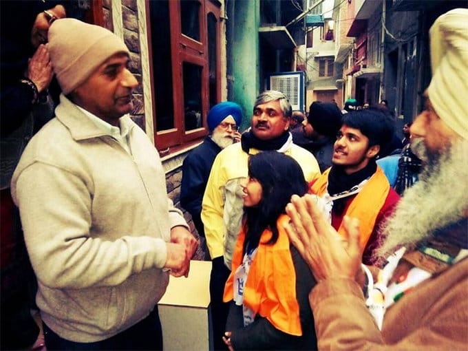 arvind kejriwal daughter harshita and son pulkit on punjab roads for election campaign