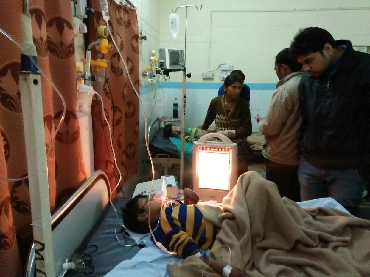 father gave poison to child.