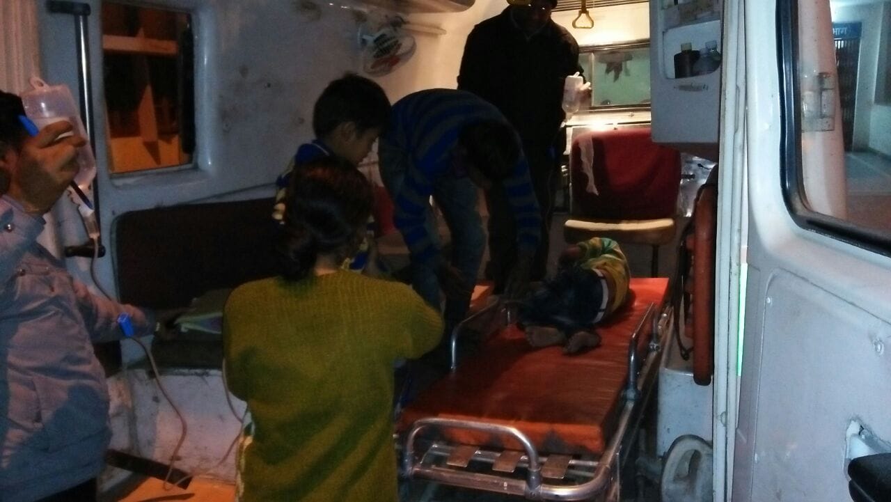father gave poison to child.