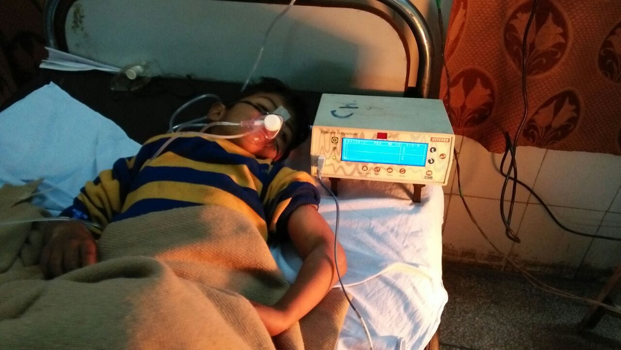 father gave poison to child.