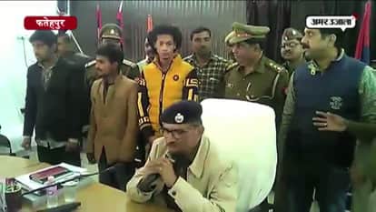 three are arrested for threatening to property dealer in fatehpur