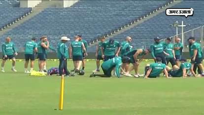 (ENGLAND PARCTICES HARD BEFORE PUNE ODI)