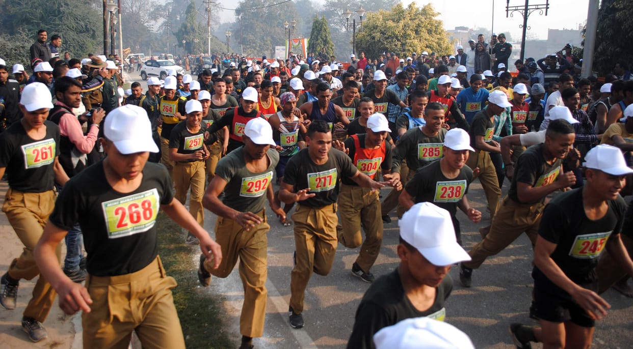 Deep Patel are mini-marathon winner