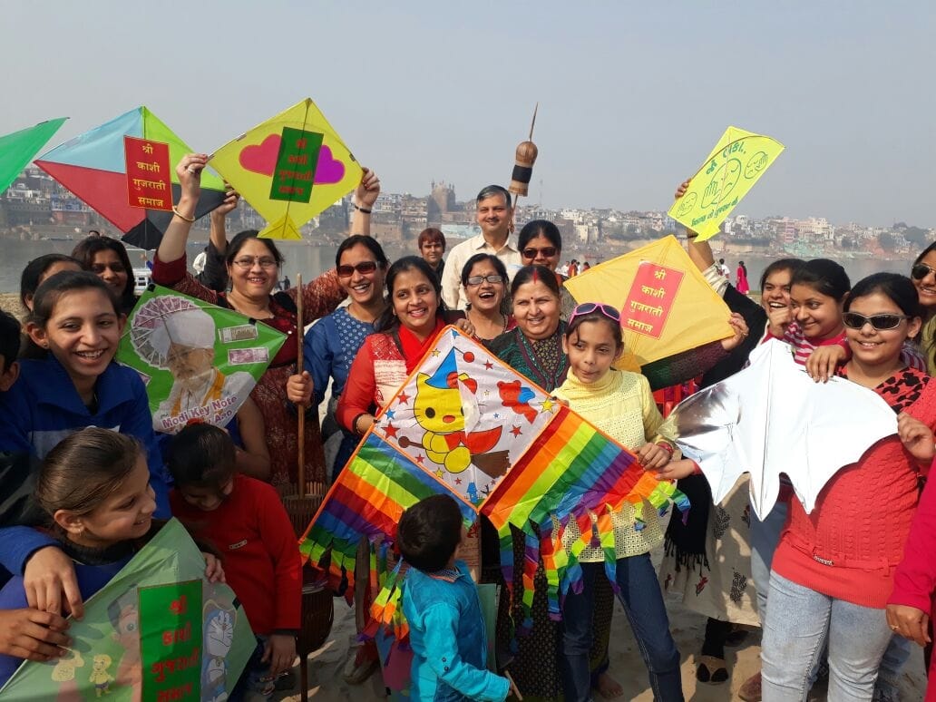 Narendra Modi sent kite Varanasi, constituency celebrating Mini Festival