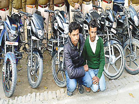 Nine stolen bikes seized, two arrested