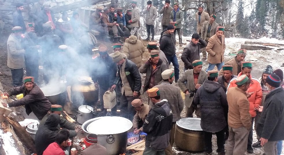 Heavy Snowfall After Fire in Tangdu Village Rohru.