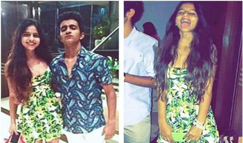 suhana doing party with her special friends