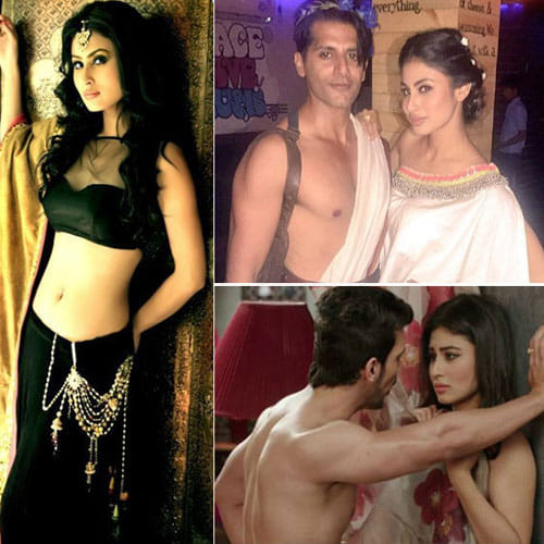 mouni roy doing intimate scenes with her co actor