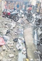 market, problem, water logging, shopkeeper facing problem, kaithal