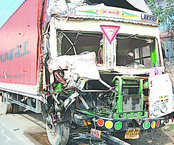 Road accident death in bij
