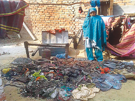 Fire caused by the loss of thousands of lamps