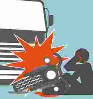 Ambulances are waiting for road suffering injuries