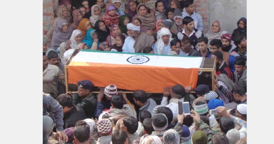 Army man died in jammu kashmir, haryana ambala news