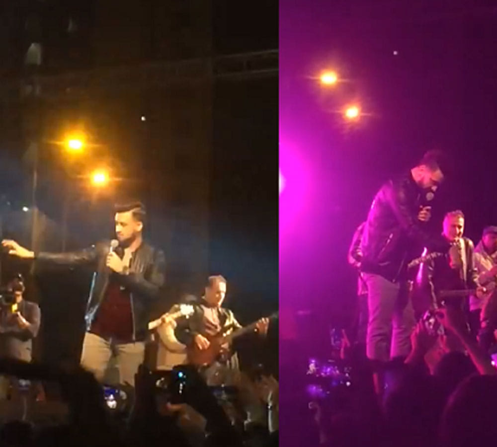 Atif Aslam stops a concert mid-way and rescues a girl from getting harassed
