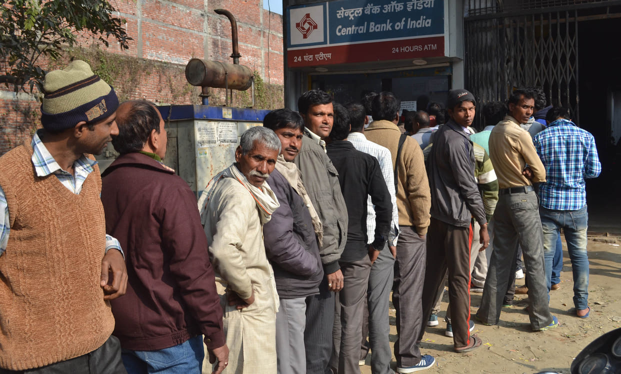 The bank opened the third day, not cash