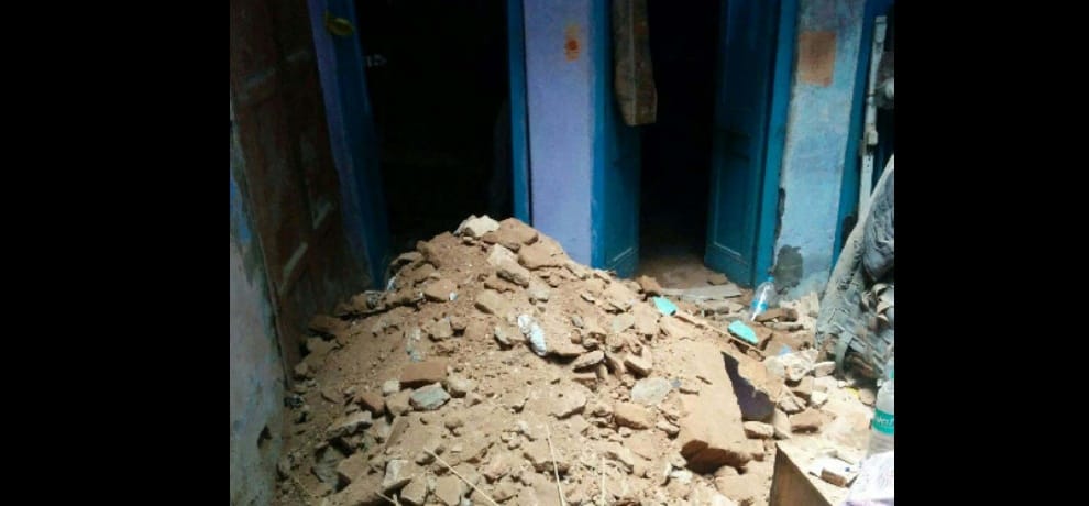 See this traumatic incident, how fallen houses down, took the lives of elderly couple