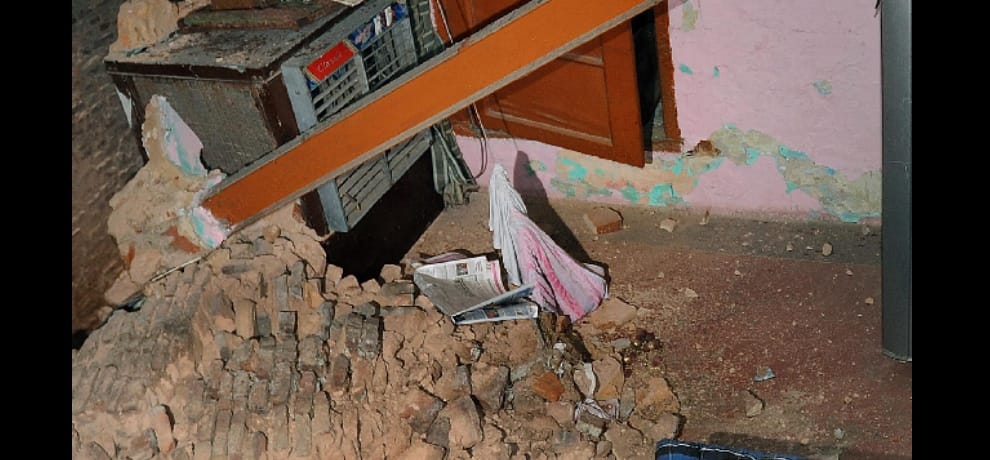 See this traumatic incident, how fallen houses down, took the lives of elderly couple