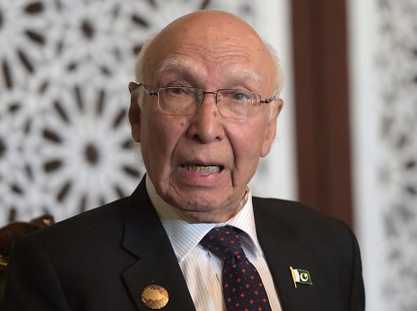 Pakistan will not compromise itself to establish peace with India says Sartaj Aziz
