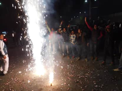 if barati dance on road ur  do fireworks then case will be filed