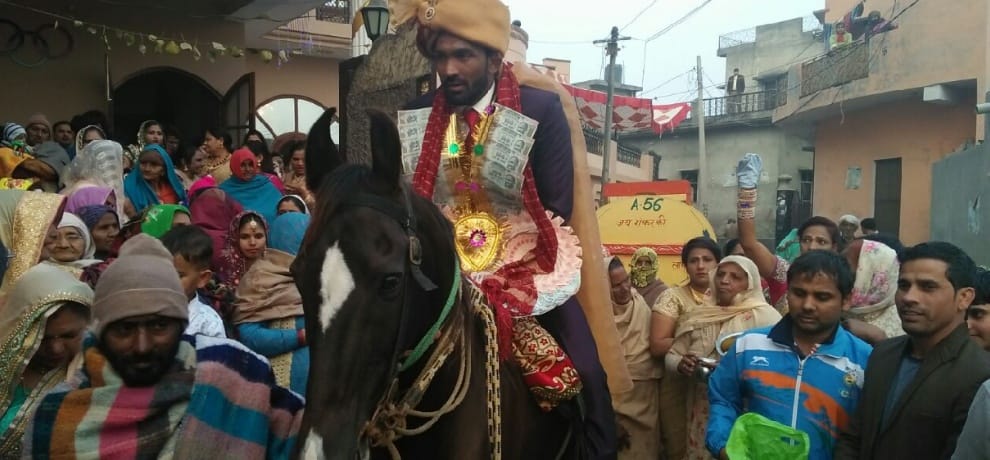 Yogeshwar Dutt went for bride, dance on drum beat before barat with friends