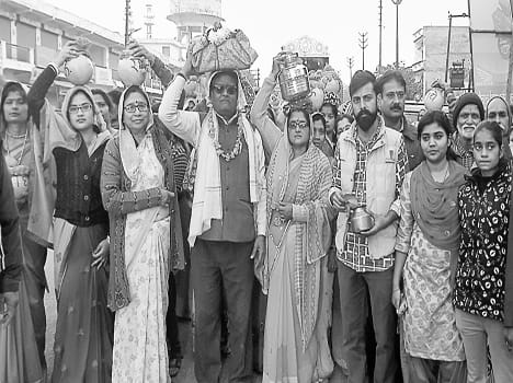 Fledged Band came out with the kalash yatra