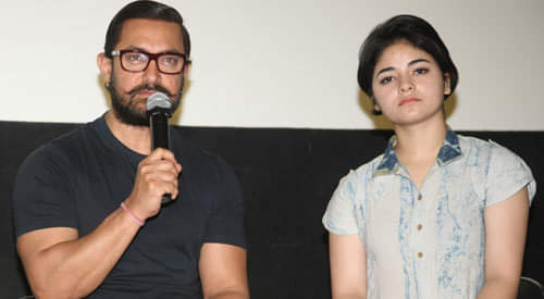 जायरा वसीम के साथ आमिर